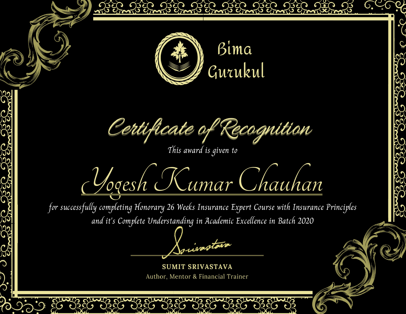 mp-03 — YKLICAdvisor Professional Achievement